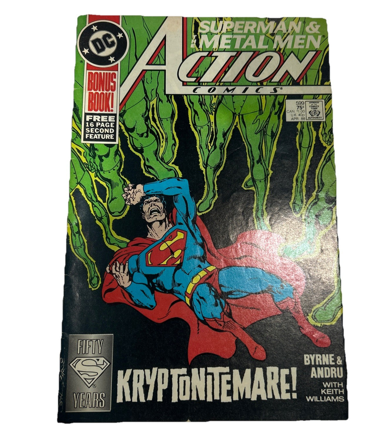 DC Superman & The Metal Men Action Comics #599 April 1988
