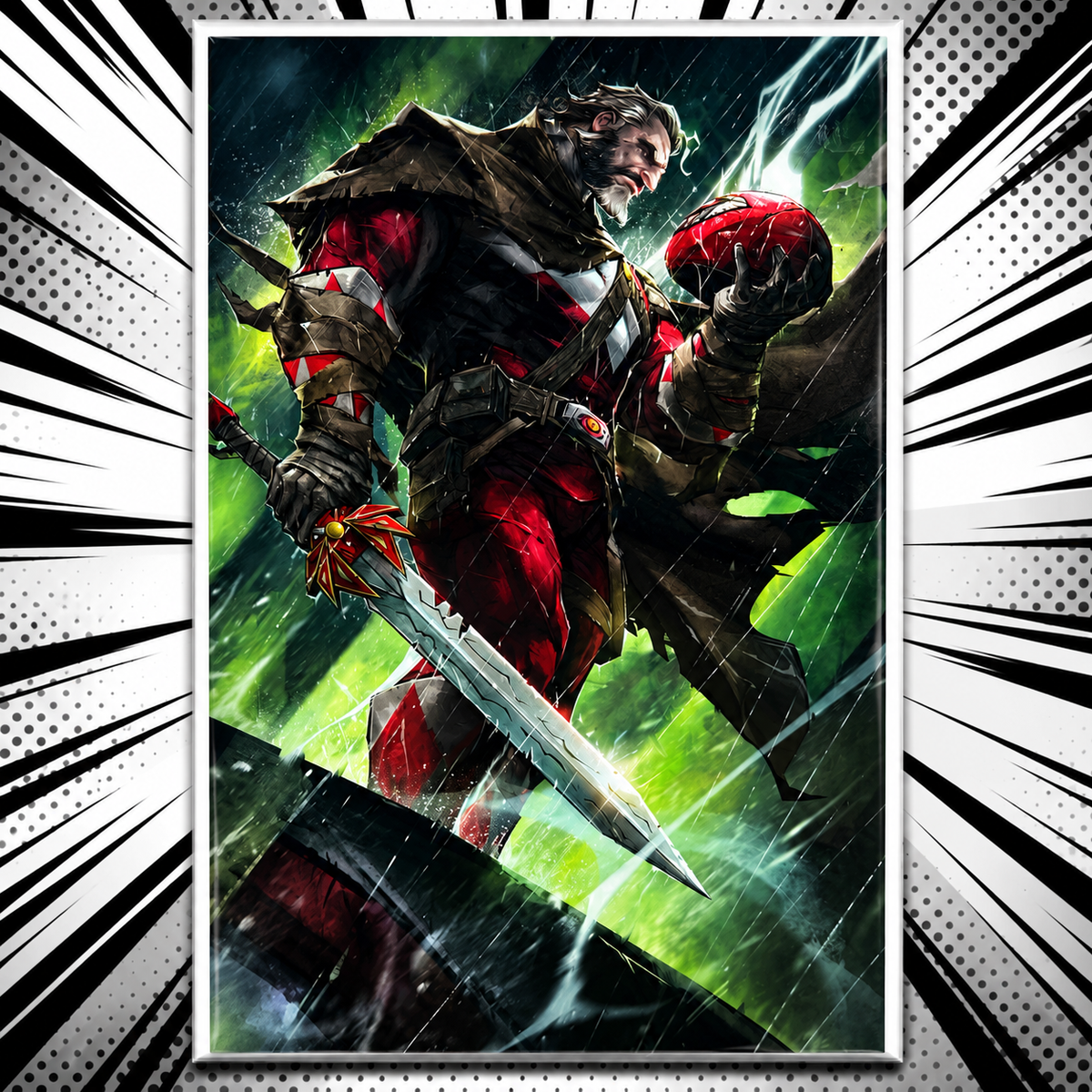 Mighty Morphin Power Rangers: The Return #1 (Stashhhloot / MegaCon 2024 Exclusive Ivan Tao Virgin Variant Cover)