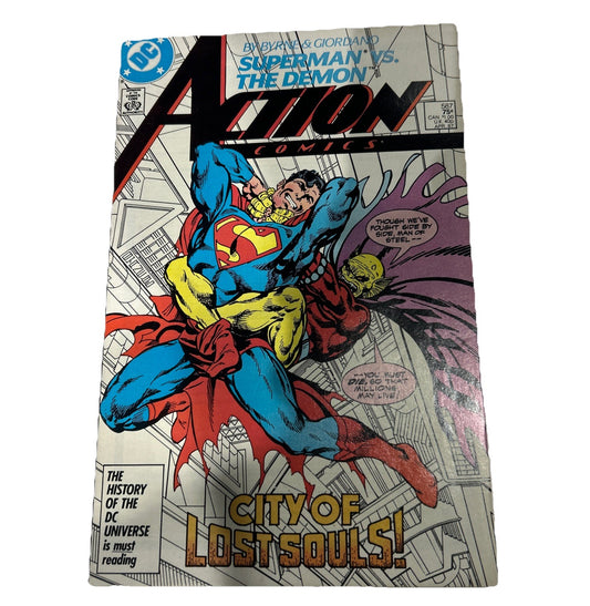 DC Superman Vs The Demon Action Comics #587 April 1987