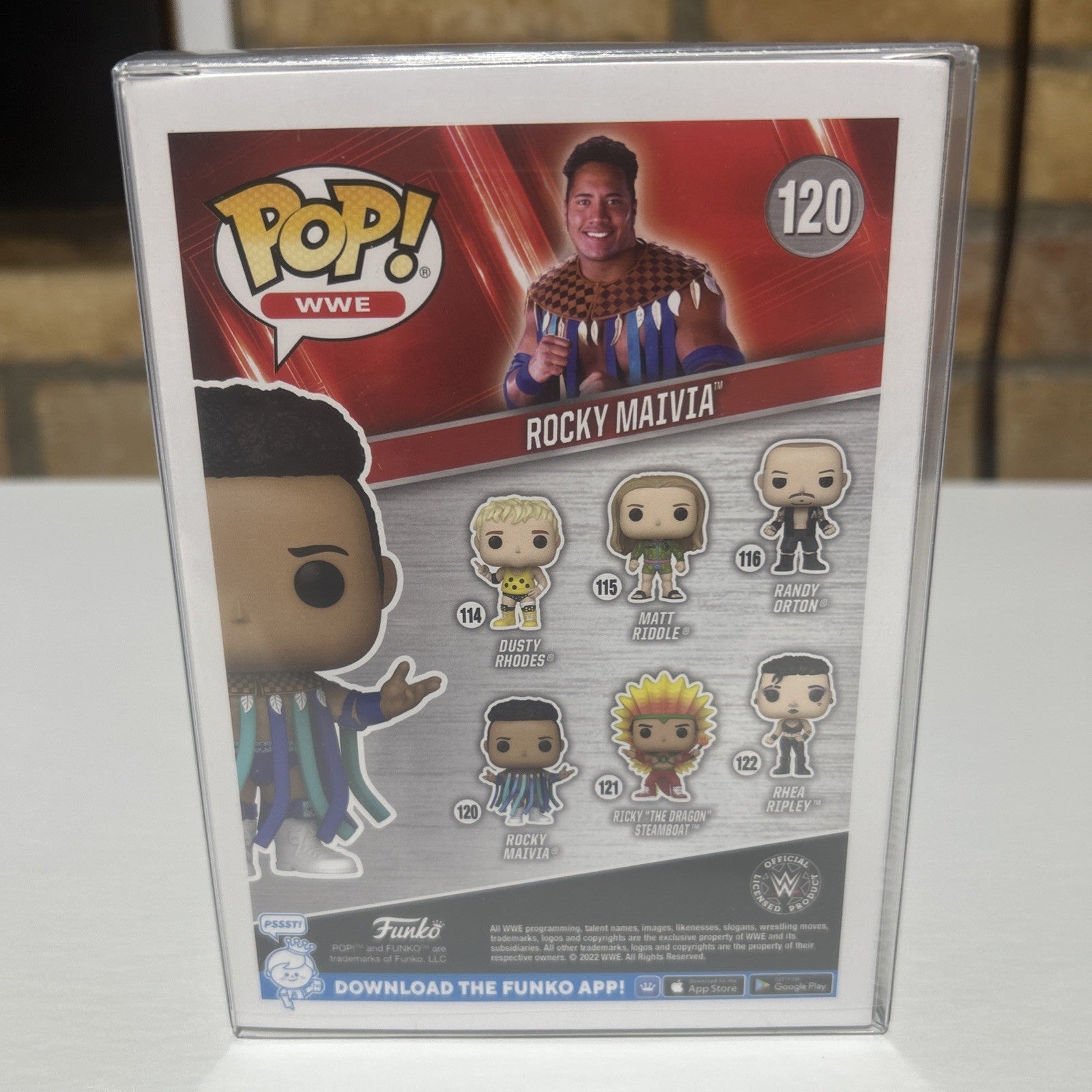 Funko POP! WWE Rocky Maivia #120 Vinyl Figure New
