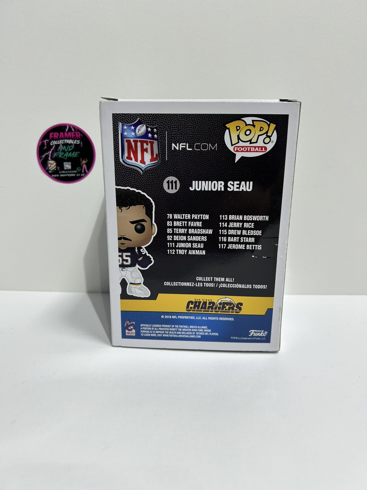 Funko Pop! NFL Junior Seau - San Diego Chargers #111