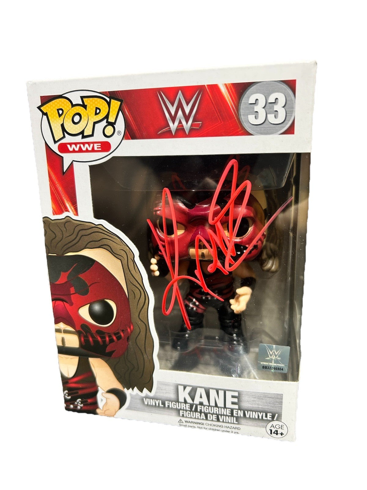 Funko Pop! Exclusive Signed WWE Kane Collectible Figure