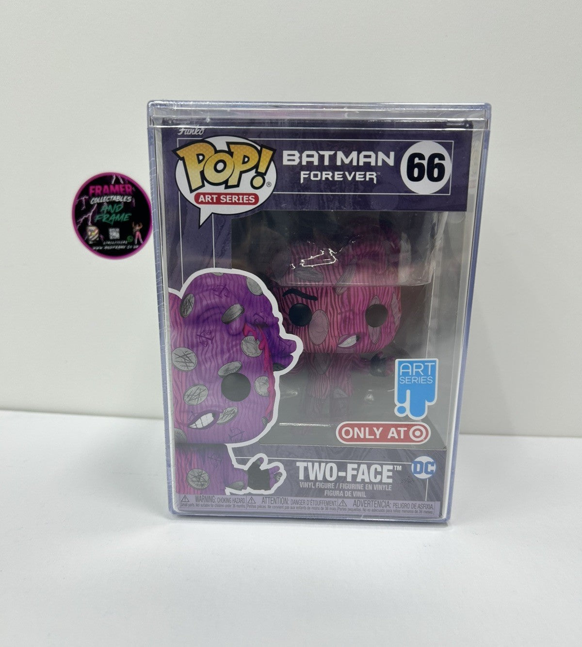 Funko Pop! Art Series - Batman Forever Two Face #66 In Hard Stack