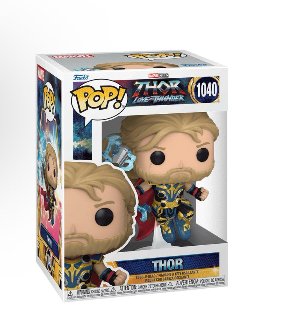 Funko Pop! Thor #1040 Love and Thunder Marvel Figure with Protector