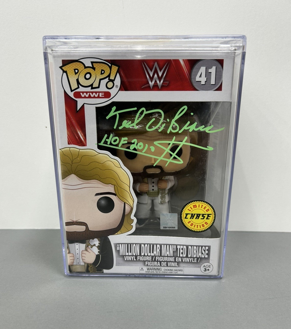 Funko Pop! Signed By Ted Dibiase The Million Dollar Man WWE #41 With COA