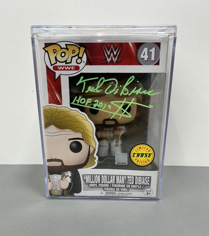 Funko Pop! Signed By Ted Dibiase The Million Dollar Man WWE #41 With COA
