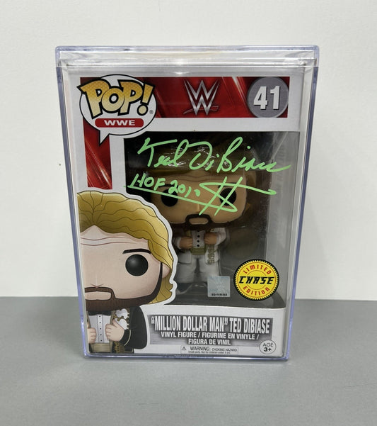 Funko Pop! Signed By Ted Dibiase The Million Dollar Man WWE #41 With COA