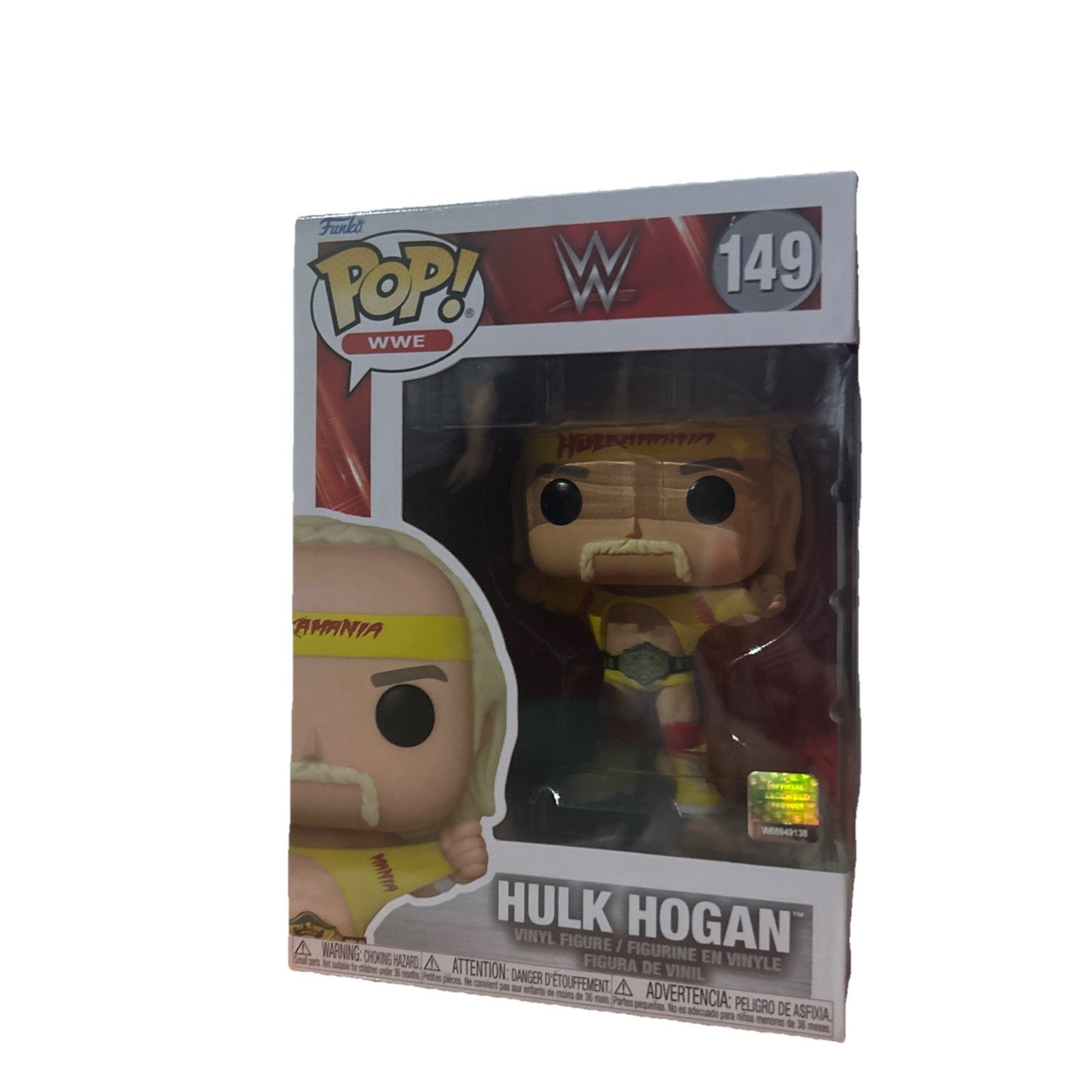 WWE HULK  HOGANAMANIA WITH BELT  3.75" POP VINYL FIGURE FUNKO BRAND NEW 149