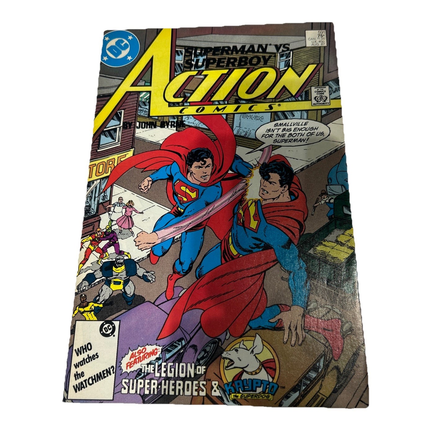 DC Superman Vs Superboy Action Comics #591 August 1987