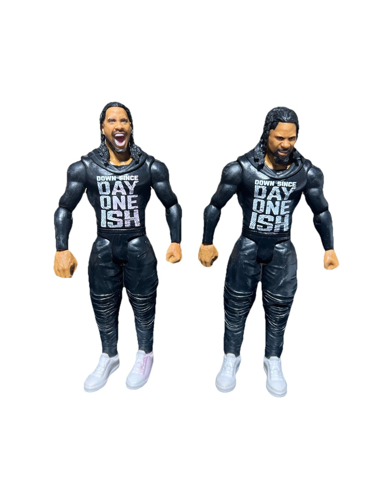 Loose Mattel WWE Jimmy and Jey Uso Figures