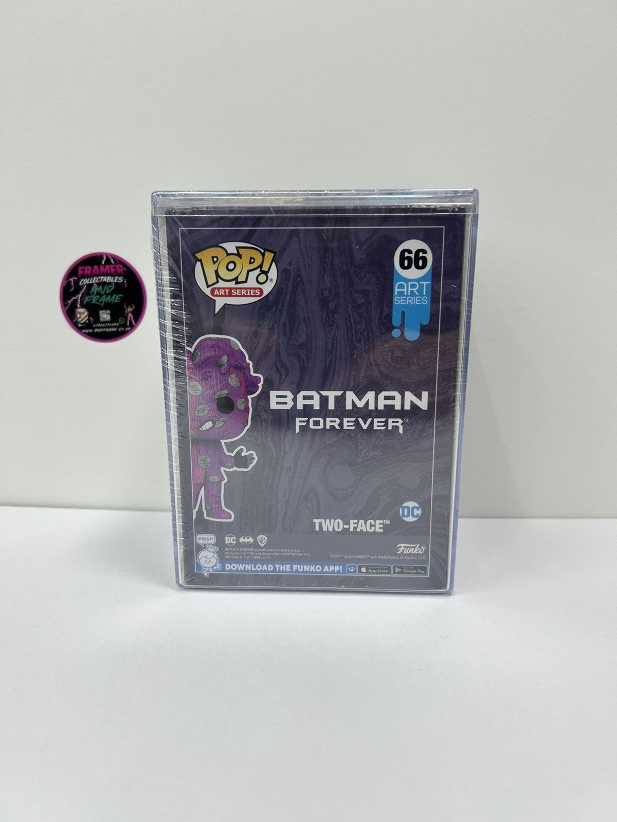 Funko Pop! Art Series - Batman Forever Two Face #66 In Hard Stack