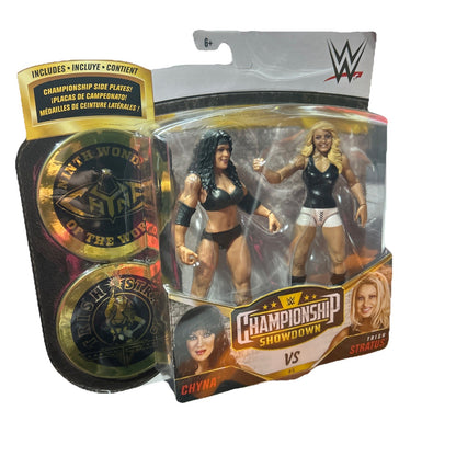 WWE - Chyna & Trish Stratus wrestling figures - Mattel Showdown **Brand New**