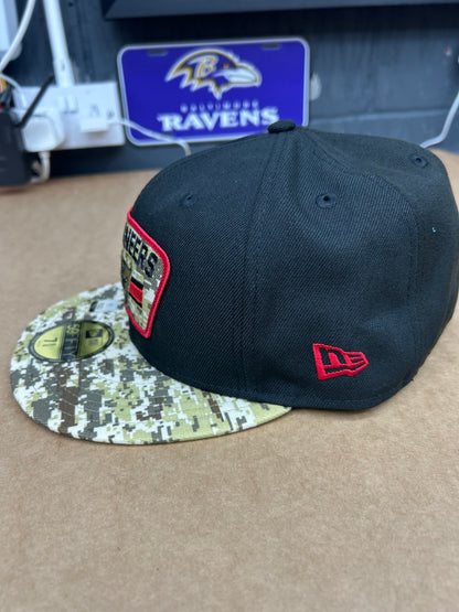 Tampa Bay Buccaneers New Era 59FIFTY Salute to Service Cap – Size 7⅝ – Pre-Loved