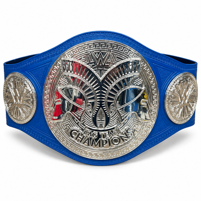 WWE Tag Team Championship Replica Belt – Blue & Silver (Ex-Display)