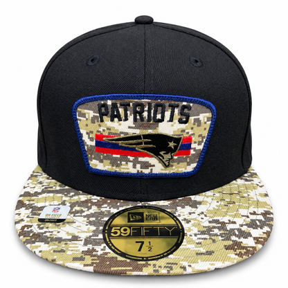 New England Patriots New Era 59FIFTY Salute to Service Cap – Size 7½ – Pre-Loved