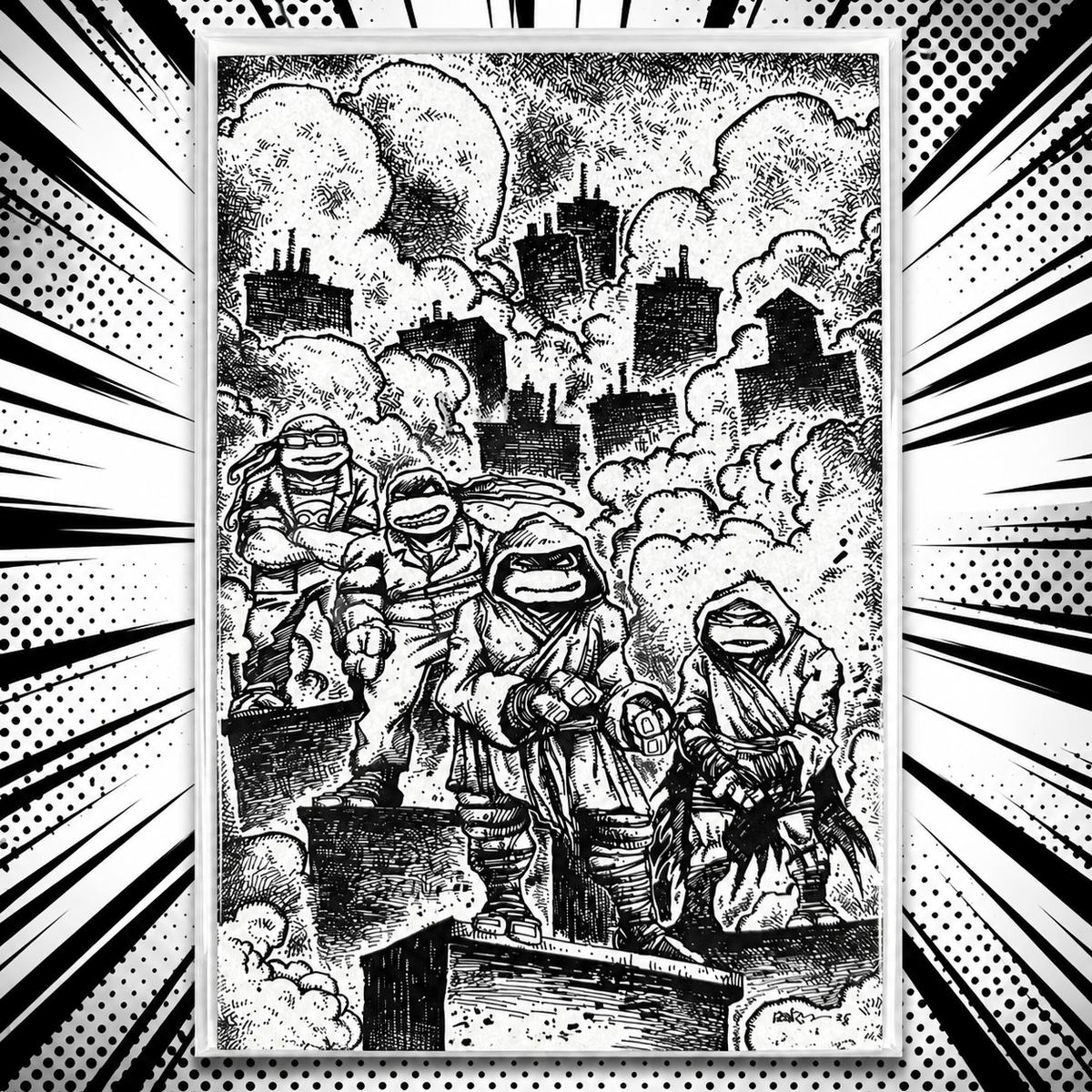 Teenage Mutant Ninja Turtles – Eastman Cover – Black & White Variant Comic