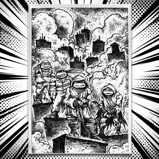 Teenage Mutant Ninja Turtles – Eastman Cover – Black & White Variant Comic