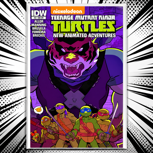 Teenage Mutant Ninja Turtles #22 – New Animated Adventures – IDW Sub Cover