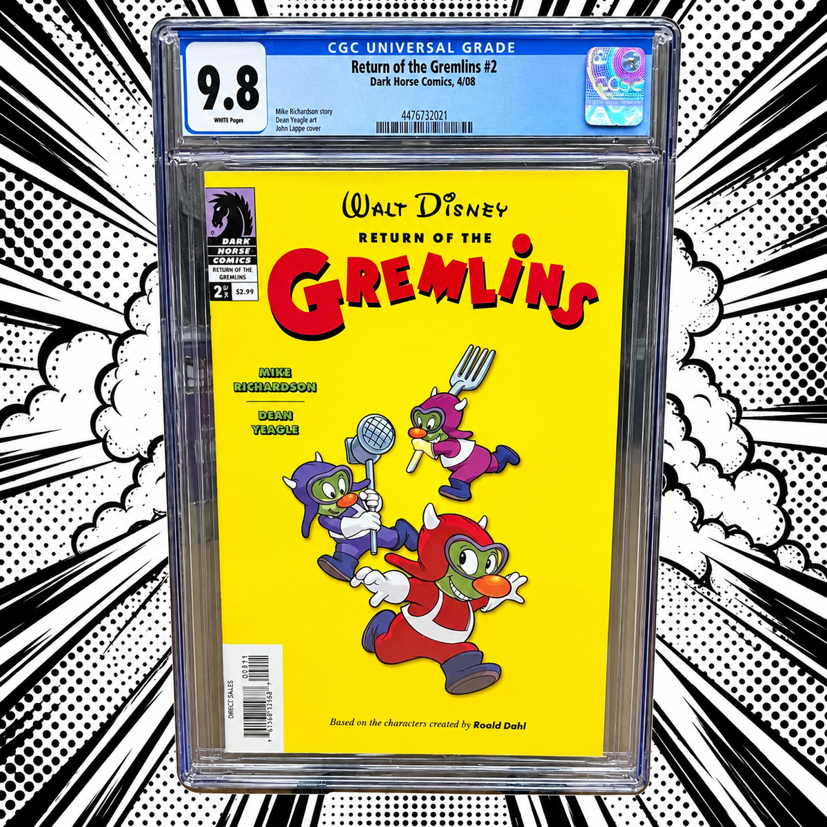 The Return of the Gremlins #2 (Dark Horse Comics, April 2008) graded CGC 9.8