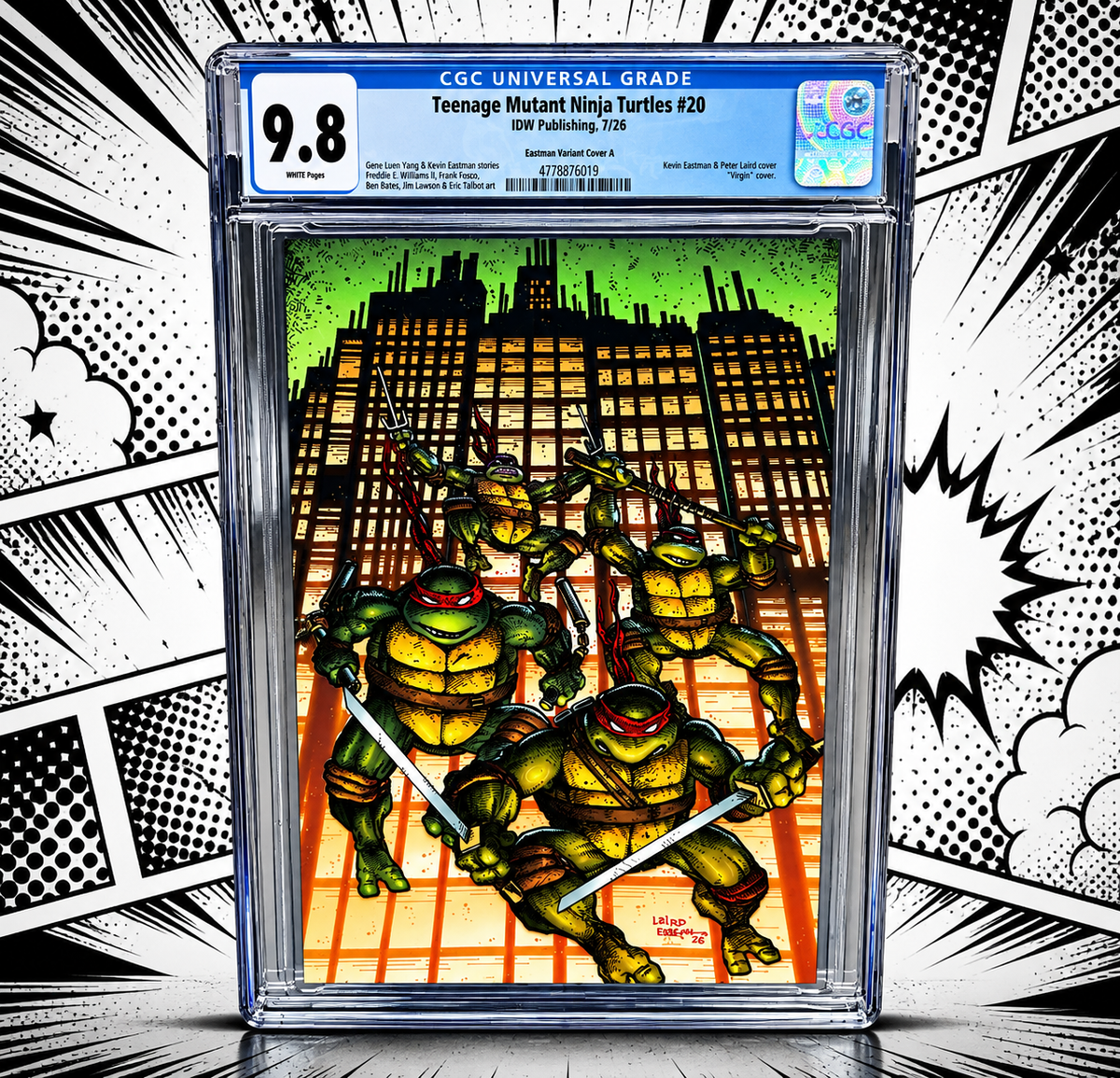 CHC 9.8  Teenage Mutant Ninja Turtles #20 (also legacy-numbered as #300) published by IDW Publishing in July 2026