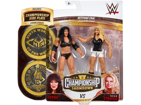 WWE - Chyna & Trish Stratus wrestling figures - Mattel